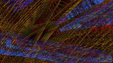 yapı ve formlar ile soyut geometrik arka plan, dijital sanat