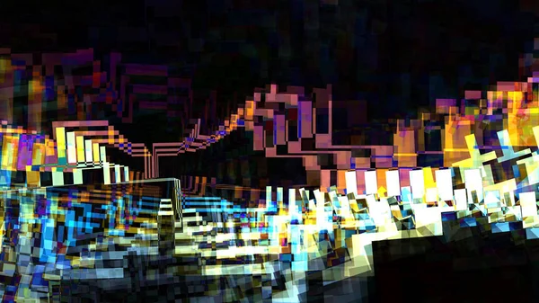 Bunte Digitale Kunst Abstrakten Hintergrund — Stockfoto