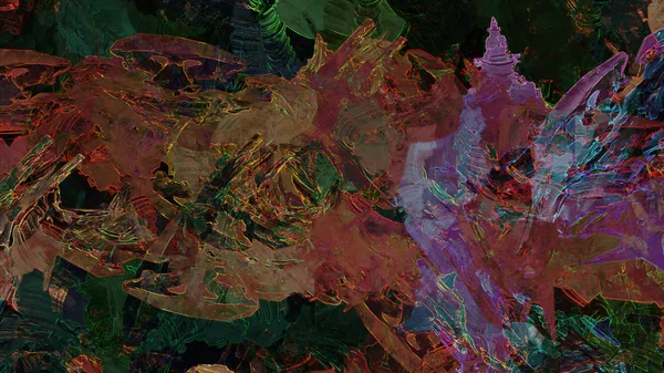 Цифровая Абстрактная Иллюстрация Деревенского Красочного Фона — стоковое фото