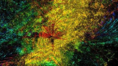 yapıları ve formları ile soyut garip arka plan, dijital sanat