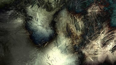 Dijital fantastik illüstrasyon soyut arazi arka plan