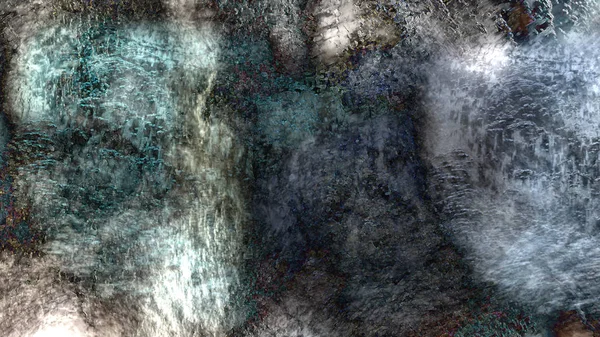 digital fantastic illustration of abstract terrain background