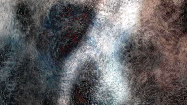 Dijital fantastik illüstrasyon soyut arazi arka plan