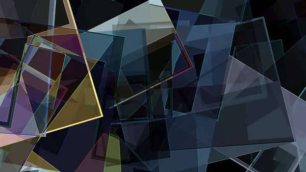 Abstract Digital Geometric Design Concept Art Illustration — Stock Photo, Image