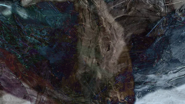 Абстрактне Малювання Пензлем Текстура Гірської Природи Геологічний Атмосферний Пейзажний Ілюстративний — стокове фото