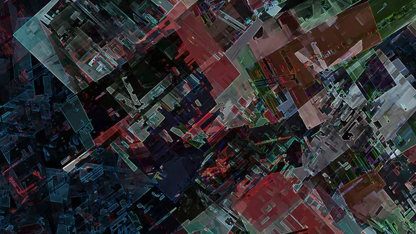 Illustratie Van Terrein Abstracte Textuur Achtergrond Digitale Kunst — Stockfoto