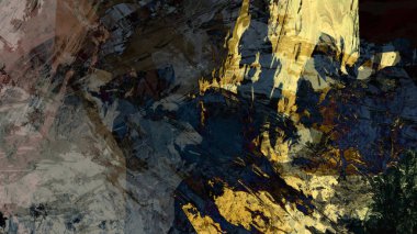 dijital sanat yaratıcı arazi soyut arka plan