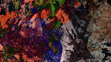 dijital sanat yaratıcı arazi soyut arka plan