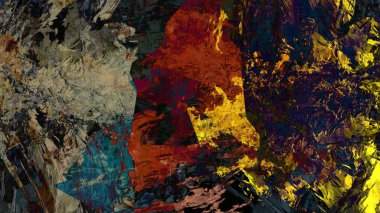 dijital sanat renkli arazi soyut arka plan