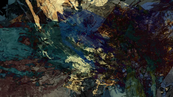 Kolorowy Teren Abstrakcyjne Tło Sztuce Cyfrowej — Zdjęcie stockowe