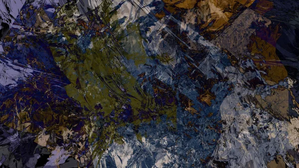 Красочный Ландшафт Абстрактного Фона Цифровом Искусстве — стоковое фото
