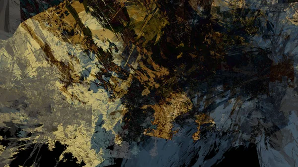 Psychedelisch Terrein Abstracte Achtergrond Digitale Kunst — Stockfoto