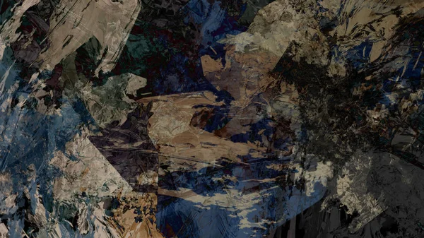 Psykedelisk Terräng Abstrakt Bakgrund Digital Konst — Stockfoto