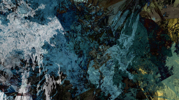 абстрактный фон психоделической местности в цифровом искусстве
