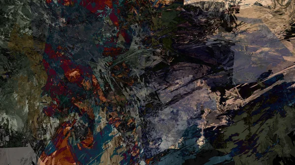 Psychedelisch Terrein Abstracte Achtergrond Digitale Kunst — Stockfoto