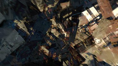 dijital sanat geometrik soyut arka plan