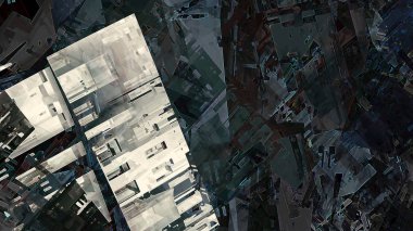 dijital sanat geometrik soyut arka plan