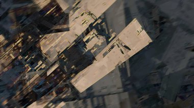 dijital sanat geometrik soyut arka plan