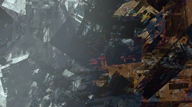 dijital sanat geometrik soyut arka plan