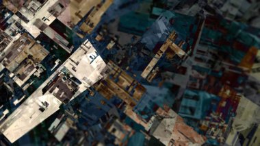 dijital sanat geometrik soyut arka plan