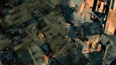 dijital sanat geometrik soyut arka plan