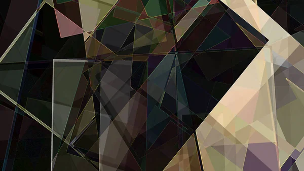 デジタルアートにおける幾何学的抽象背景 — ストック写真