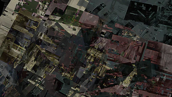 Geometrisk Abstrakt Bakgrunn Digital Kunst – stockfoto