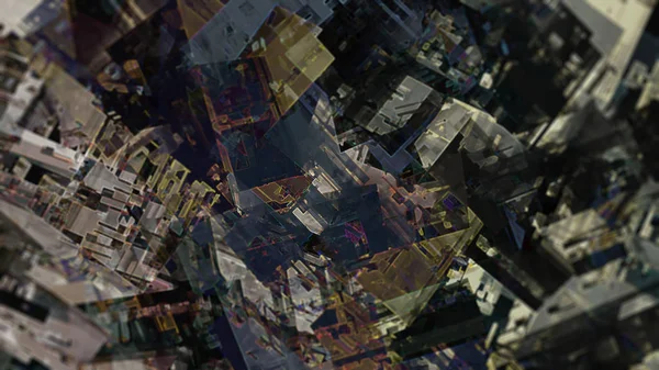 Geometrický Abstraktní Pozadí Digitálním Umění — Stock fotografie