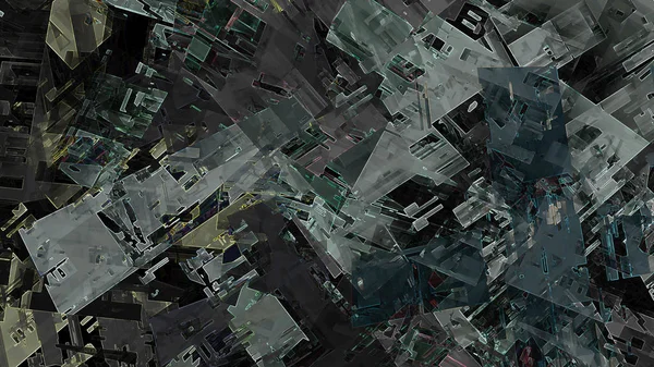 Geometrisch Abstrakter Hintergrund Der Digitalen Kunst — Stockfoto