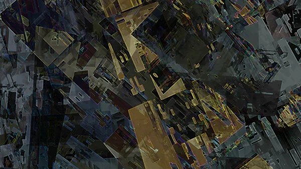Geometrisk Abstrakt Bakgrund Digital Konst — Stockfoto