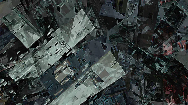 Geometrische Abstracte Achtergrond Digitale Kunst — Stockfoto