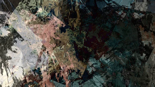 Kleurrijke Terrein Abstracte Achtergrond Digitale Kunst — Stockfoto