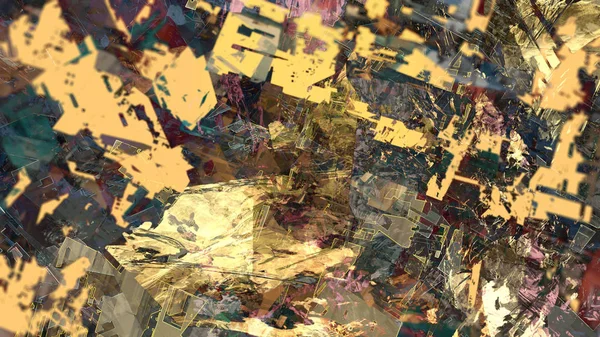creative abstract terrain background in digital art