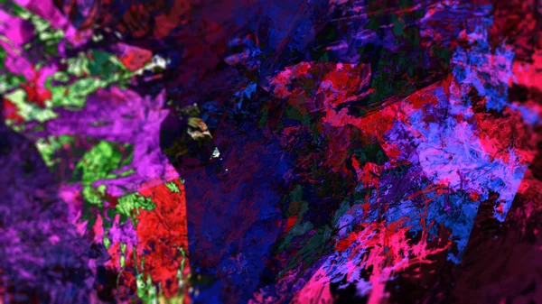 Kleurrijke Abstracte Terrein Achtergrond Digitale Kunst — Stockfoto