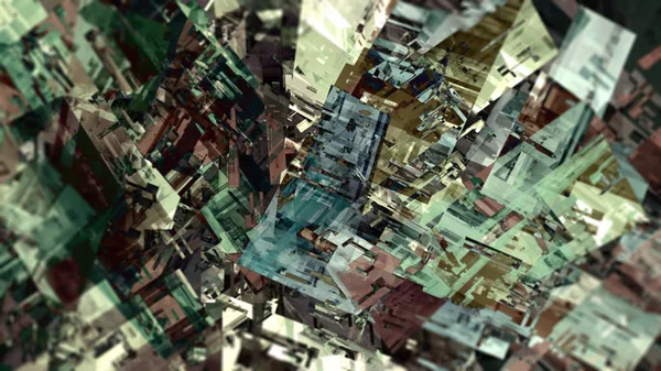 creative abstract terrain background in digital art