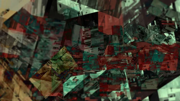 Kreativ Abstrakt Terräng Bakgrund Digital Konst — Stockfoto