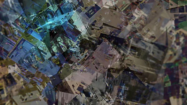 Creative Abstract Terrain Background Digital Art — Stock Photo, Image