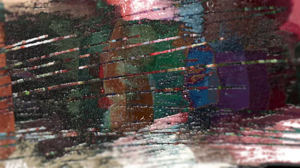 Färgglad Abstrakt Terräng Bakgrund Digital Konst — Stockfoto