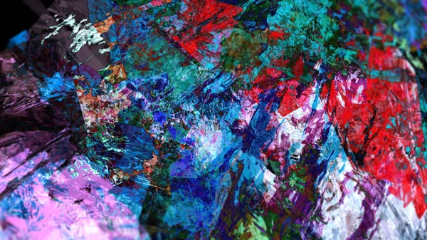 Fondo Terreno Abstracto Colorido Arte Digital —  Fotos de Stock