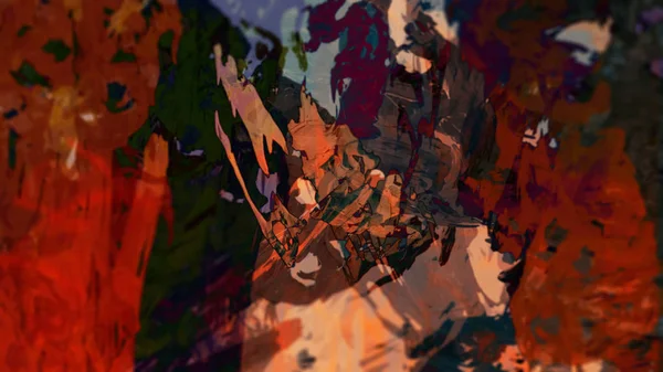 Fondo Terreno Abstracto Colorido Arte Digital — Foto de Stock