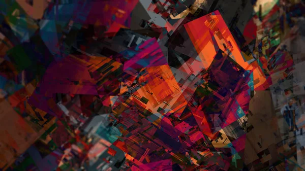 Kreativ Abstrakt Terräng Bakgrund Digital Konst — Stockfoto