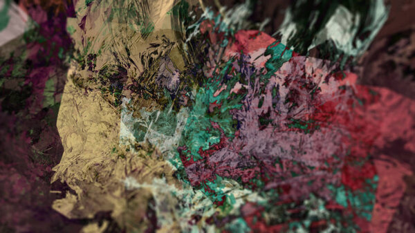 Colorful abstract terrain background in digital art