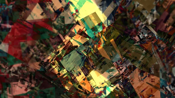 Kolorowe Abstrakcyjne Tło Terenu Sztuce Cyfrowej — Zdjęcie stockowe
