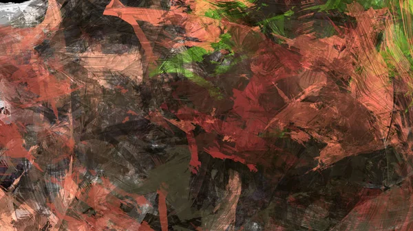 Digital Abstrakt Målning Konsistens Organiskt Material Geologisk Terräng Vacker Landskap — Stockfoto
