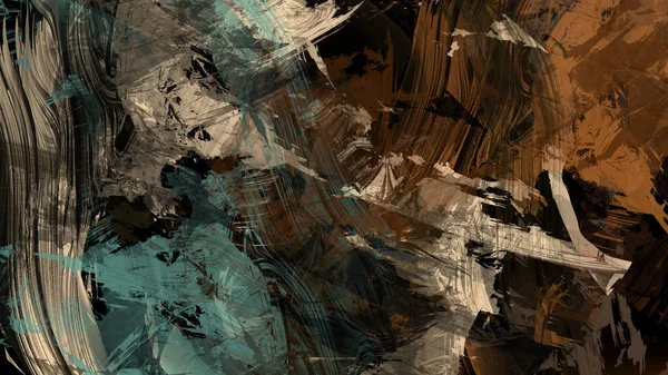 デジタル抽象塗装テクスチャ有機材料地質地形美しい風景表面イラストの背景 — ストック写真