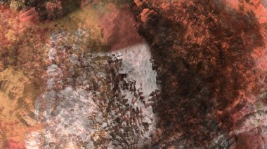 Soyut modern sanat doğa jeolojik kaya dağ patlama enerji resim illüstrasyon 