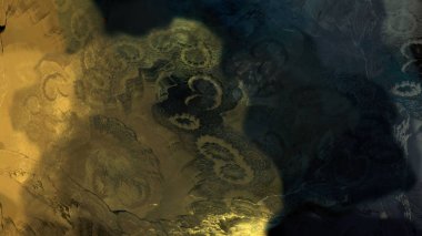 Soyut modern sanat doğa jeolojik kaya dağ patlama enerji resim illüstrasyon 