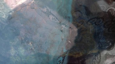 Soyut modern sanat doğa jeolojik kaya dağ patlama enerji resim illüstrasyon 