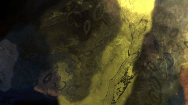 Soyut modern sanat doğa jeolojik kaya dağ patlama enerji resim illüstrasyon 