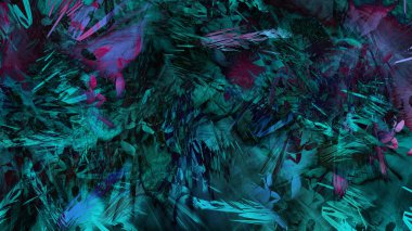 Soyut modern sanat doğa jeolojik kaya dağ patlama enerji resim illüstrasyon 